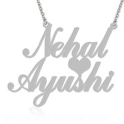 Double Strength Couple Personal Name Necklace