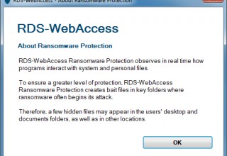 RDS-Knight integrated with RDS-WebAccess detects and blocks ransomware attacks