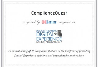 CIOReview Award for ComplianceQuest