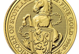 2018 Great Britain 1 oz Gold Queen's Beast (Unicorn of Scotland)