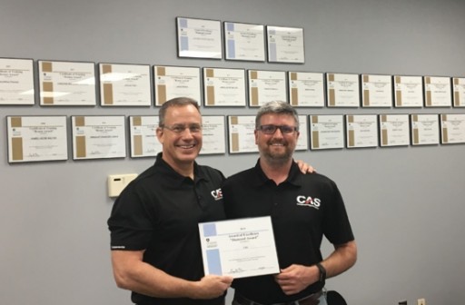 CAS Receives FAA Diamond Award for Training Excellence for the Fourth Consecutive Year