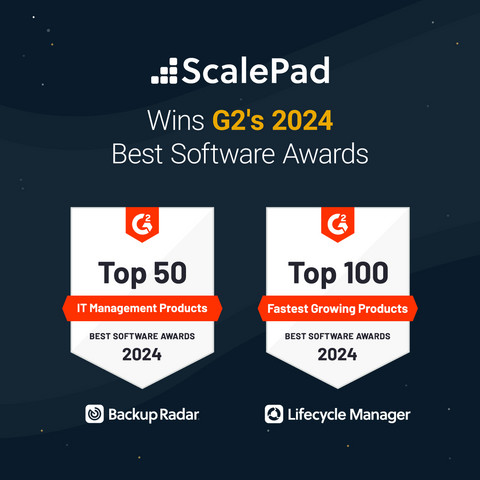 ScalePad Wins G2’s 2024 Best Software Awards