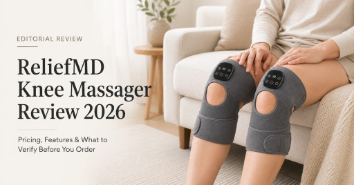 ReliefMD Knee Massager Review 2026: Could This Heat-and-Vibration Wrap Upgrade Your Evening Routine?