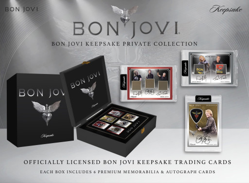 Bon Jovi and Keepsake Trading Cards Announce Partnership to Launch First-Ever Photo-Matched Music Artifact Trading Card Series