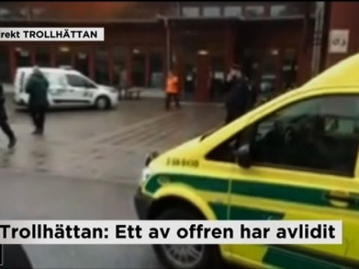 Raw: Sweden School Evacuated After Knife Attack