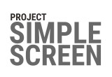 Project Simple Screen logo (grey)