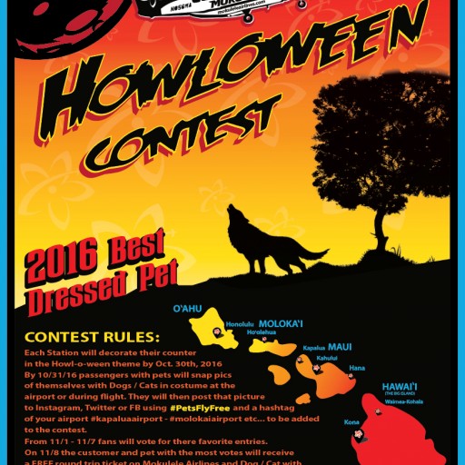 Mokulele Airlines Announces Howl-O-Ween Photo Contest for Best Dressed Pet