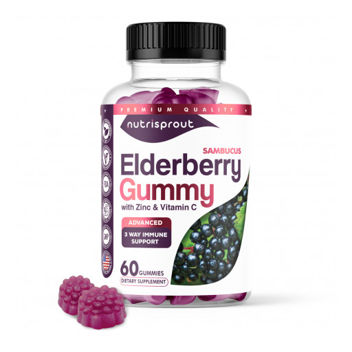 NutriSprout Introduces Powerful Natural Immune Booster Sambucus Black Elderberry Gummy