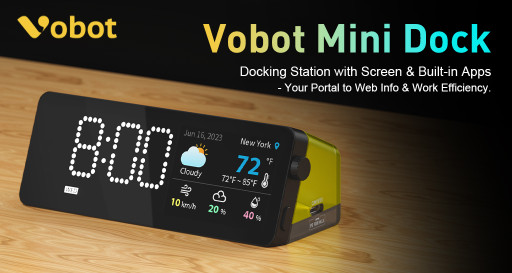 Vobot Launches Mini Dock: A Docking Station With Screen & Built-in Apps - the Portal to Web Info & Work Efficiency