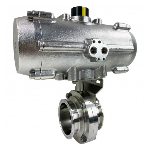 Valworx Releases New Product Line: All Stainless Air Actuated Sanitary Butterfly Valve