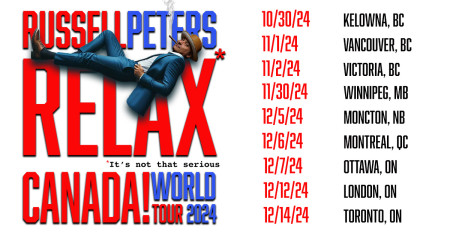 Russell Peters RELAX It's Not That Serious Tour Image