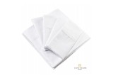 Cosy House White Wavy Bed Sheets Folded View