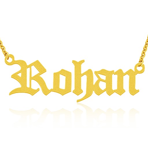 Baby name necklace