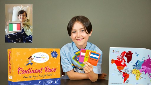 Continent Race, the Fun Family Board Game, Originally Created by Six-Year-Old in Hospital, is Available Now on Amazon