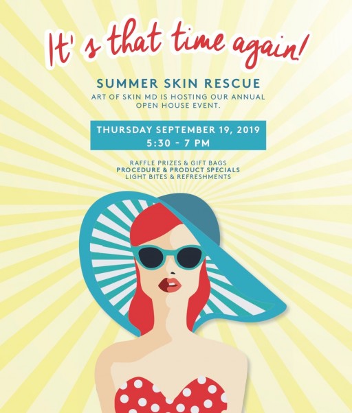 Stay Skin Savvy, San Diego: Melanie Palm M.D. Hosts 7th Annual Summer Skin Rescue Event at Art of Skin MD