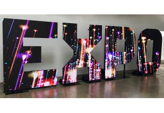 LED Video Letters Created with Flexible Tiles in Minutes from TLC Creative