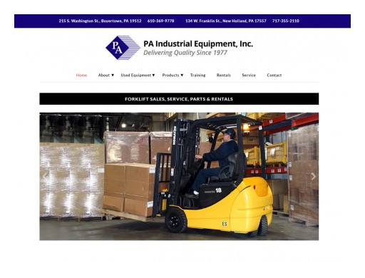 DaBrian Marketing Group, LLC Re-Develops PA Industrial Equipment, Inc.'s Website