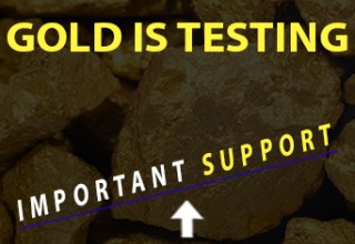 Gold is testing important support