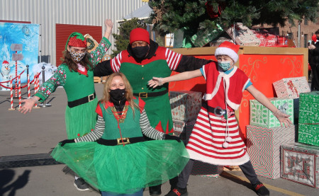 Local 'elves' were on hand to help make the day special for one and all