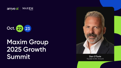 Arrive AI to Share AI-Powered Growth Story and Meet with Investors at Maxim Growth Summit
