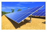 Nearly 500 ground-mount solar panels
