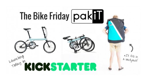 Kickstarter Folding City BIke Blasts Through $50,000 Goal in Seven Hours - the pakiT BIke Fits in Backpack
