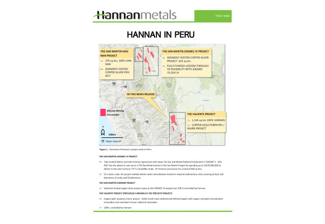 Hannan Metals Ltd., Monday, April 4, 2022, Press release picture