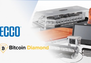 ECCO Warning Lights Logo with Bitcoin Diamond (BCD)
