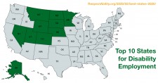 Top 10 States for Disability Employment