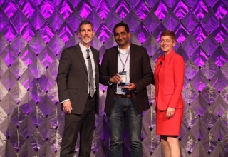 Core Compete Founder and CEO receiving Regional Partner of the Year, US 2018