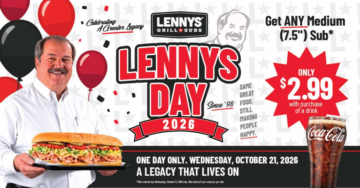 Lenny's Day Returns Wednesday, October 21