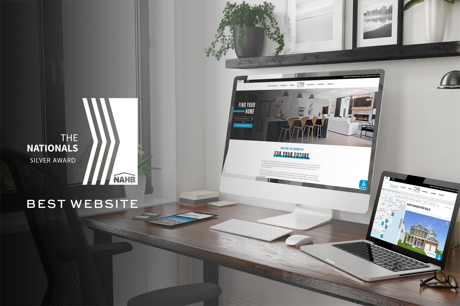 DRB Homes' award-winning website