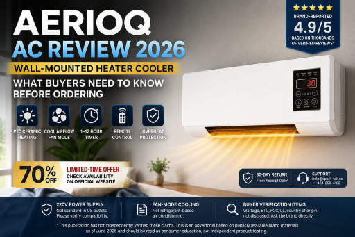 AerioQ AC Review 2026 Explores What Buyers Should Know About the Wall-Mounted Heating and Cooling Fan Unit | Newswire
