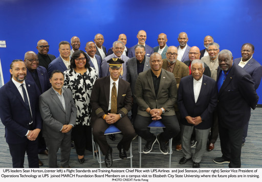 MARCH Foundation Board Visits ECSU in Support of Training Future Pilots