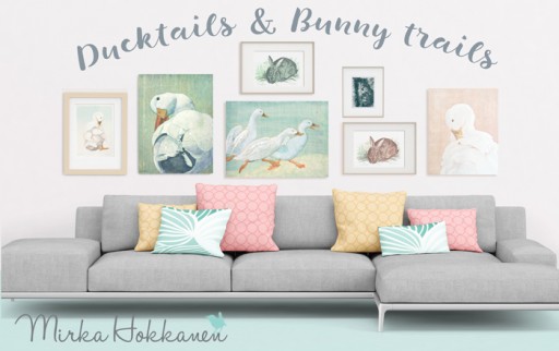 Finnish Printmaker Launches Ducktales and Bunny Trails Designer Art Collection