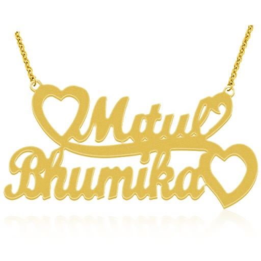 Gold name plate