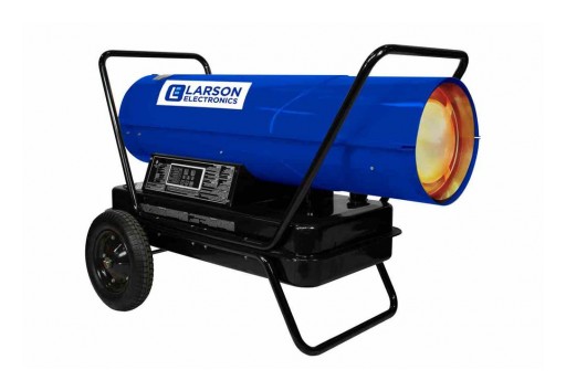 Larson Electronics Releases 120V Forced Air Heater, Cart Mounted, Kerosene/Diesel, 1250 CFM, 400000 BTUs