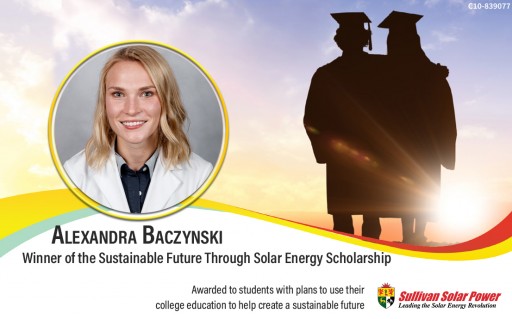 Sullivan Solar Power Selects 2019 Sustainable Future Scholarship Recipient