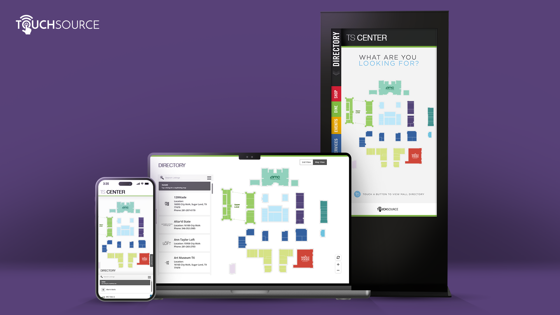 TouchSource Online Wayfinding 