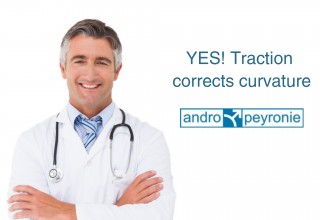 traction corrects penile curvature
