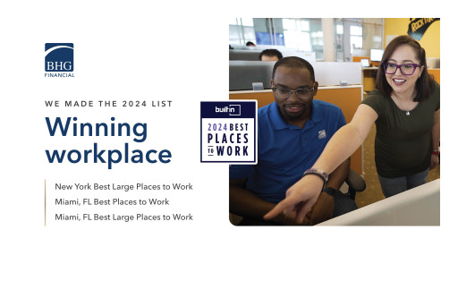 BHG Financial Makes Built In’s Esteemed 2024 Best Places to Work List