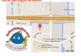 Map to the Coral Springs location for swim lessons.