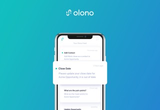 Olono Sales Activity Automation mobile