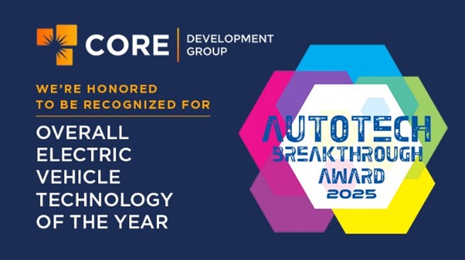 AutoTech BreakThrough Award -Overall Electric Vehicle Technology of the Year- Core Development Group 