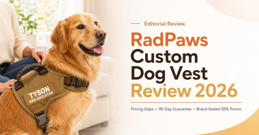 RadPaws Custom Dog Vest Reviews 2026: Dog Owners Tired of Relying on a Tiny Collar Tag Discover the Personalized Name-and-Number Vest
