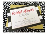 Black, Red & Gold Bridal Shower Invitation