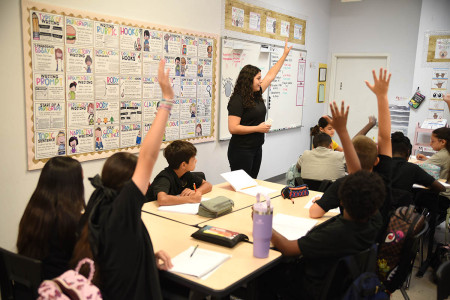 Classroom at Beacon College Preparatory K-8 in Miami, Florida