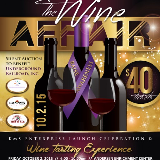 KMS Enterprise Launch Event to Feature Wine Tasting & Silent Auction Benefiting Underground Railroad