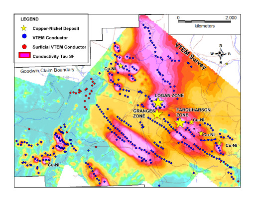 SLAM Using New VTEM Survey To Generate Copper Nickel Cobalt Targets on the Goodwin Project