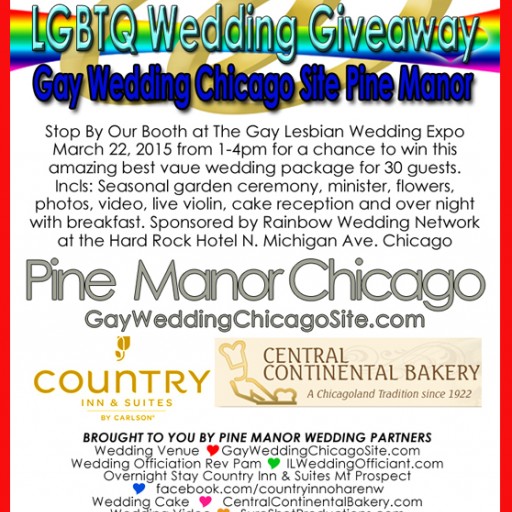 LGBTQ 2015 Chicago Gay & Lesbian Wedding Expo - Pine Manor Same Sex Wedding Giveaway